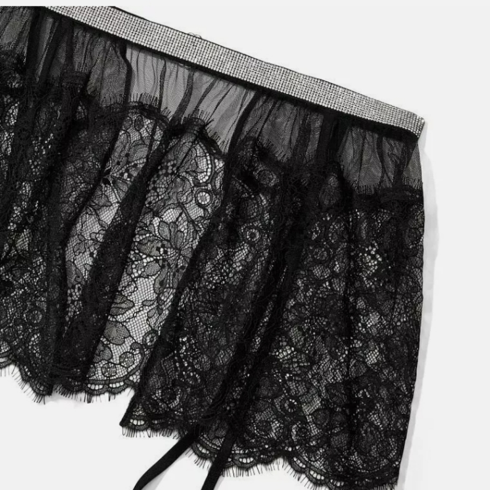New VERY SEXY Shine Strap Garter Belt xp/P xS/s